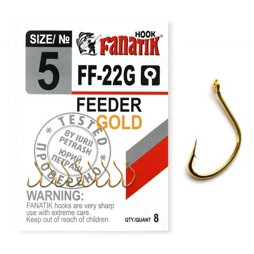 FANATIK Haken FF-22G FEEDER GOLD VHI-Carbon (9 mm - 15 mm)