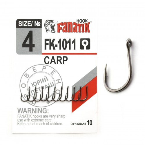 FANATIK Haken FK-1011 KARPFEN Friedfische VHI-Carbon (10 mm - 23 mm)